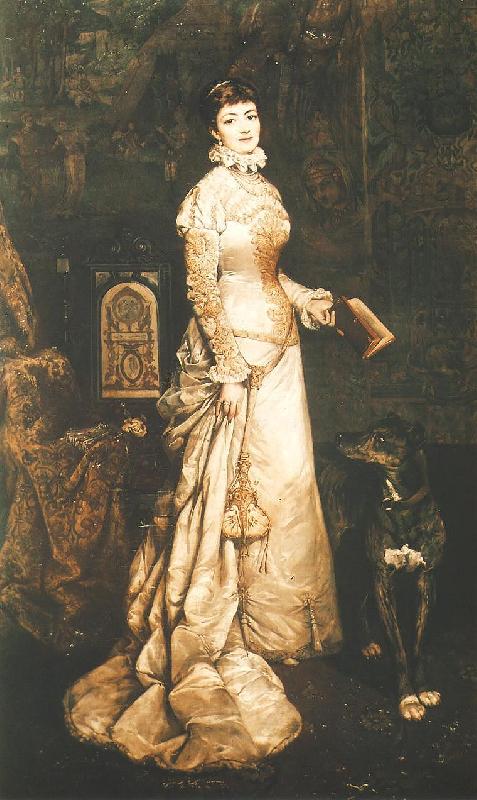 Tadeusz Ajdukiewicz The portrait of Helena Modrzejewska France oil painting art